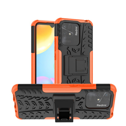 Tire Texture TPU + PC Phone Case with Holder, For Xiaomi Redmi 10C 4G global, For Motorola Moto G 5G 2022, For OPPO Realme 9i