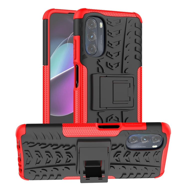 Tire Texture TPU + PC Phone Case with Holder, For Xiaomi Redmi 10C 4G global, For Motorola Moto G 5G 2022, For OPPO Realme 9i