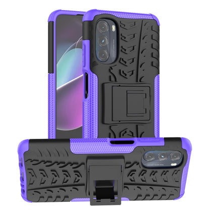 Tire Texture TPU + PC Phone Case with Holder, For Xiaomi Redmi 10C 4G global, For Motorola Moto G 5G 2022, For OPPO Realme 9i