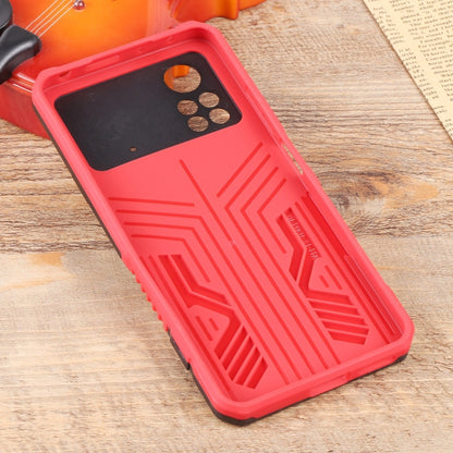 Lanyard Mecha Armor Kickstand PC + TPU Phone Case, For Xiaomi Poco X4 Pro 5G, For Xiaomi Redmi 10C, For Xiaomi Redmi Note 11 Pro Global, For Xiaomi Redmi Note 11S