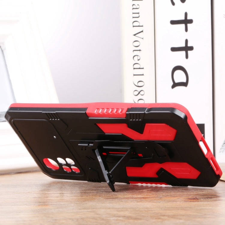 Lanyard Mecha Armor Kickstand PC + TPU Phone Case, For Xiaomi Poco X4 Pro 5G, For Xiaomi Redmi 10C, For Xiaomi Redmi Note 11 Pro Global, For Xiaomi Redmi Note 11S