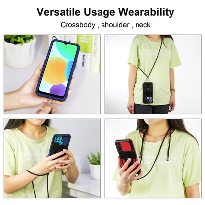 Lanyard Mecha Armor Kickstand PC + TPU Phone Case, For Xiaomi Poco X4 Pro 5G, For Xiaomi Redmi 10C, For Xiaomi Redmi Note 11 Pro Global, For Xiaomi Redmi Note 11S