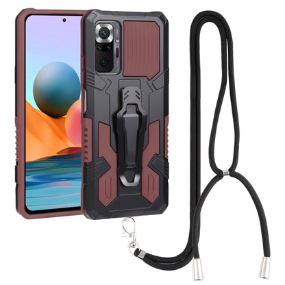 Lanyard Mecha Armor Kickstand PC + TPU Phone Case, For Xiaomi Poco X4 Pro 5G, For Xiaomi Redmi 10C, For Xiaomi Redmi Note 11 Pro Global, For Xiaomi Redmi Note 11S