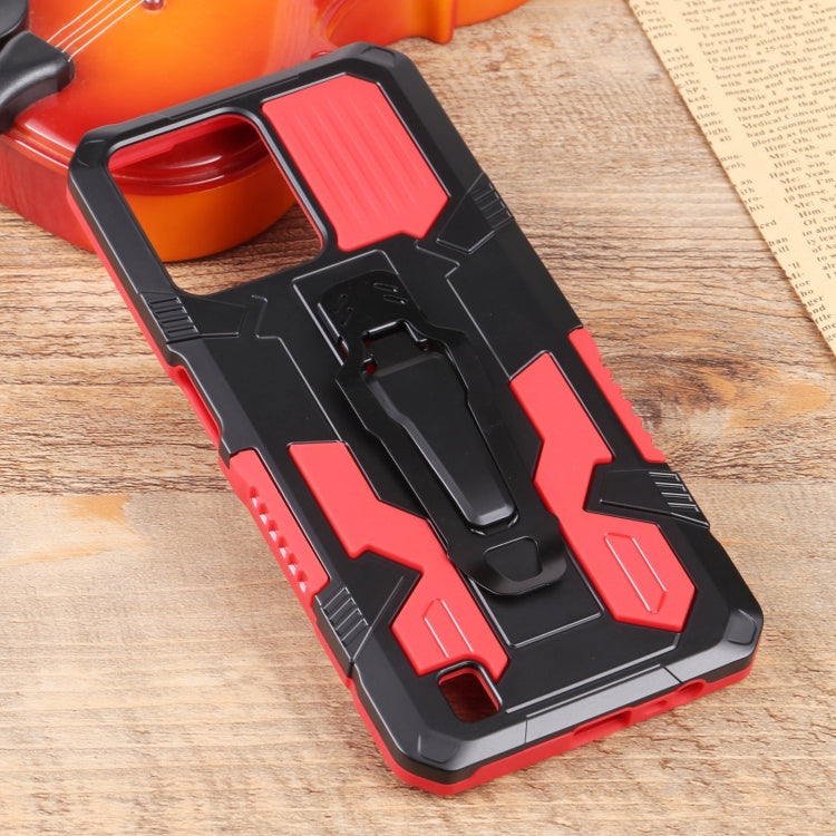 Lanyard Mecha Armor Kickstand PC + TPU Phone Case, For OPPO Realme C31