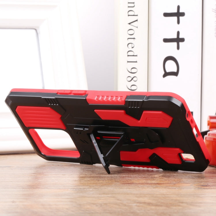 Lanyard Mecha Armor Kickstand PC + TPU Phone Case, For OPPO Realme C31