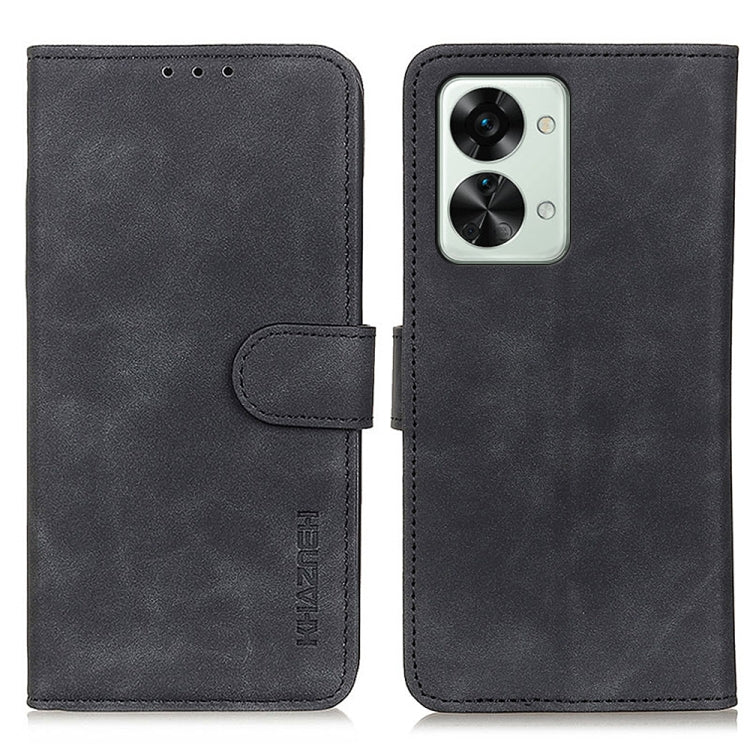 KHAZNEH Retro Texture PU + TPU Horizontal Flip Leather Phone Case, For OnePlus Nord 2T