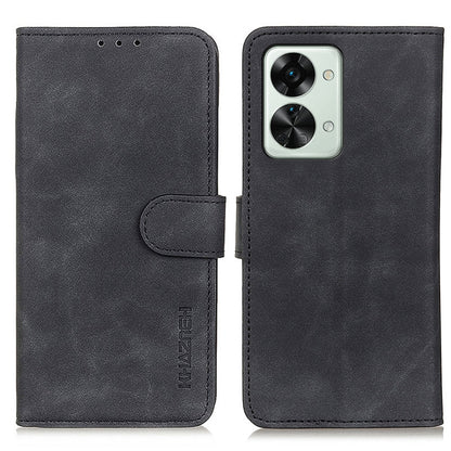 KHAZNEH Retro Texture PU + TPU Horizontal Flip Leather Phone Case, For OnePlus Nord 2T