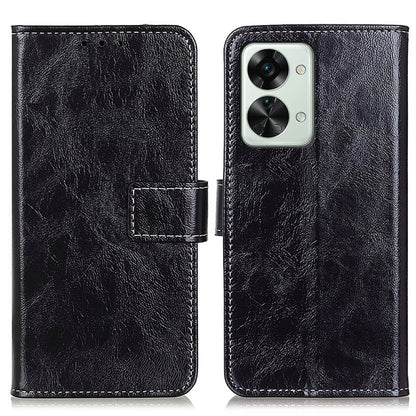 Retro Crazy Horse Texture Horizontal Flip Leather Phone Case, For OnePlus Nord 2T