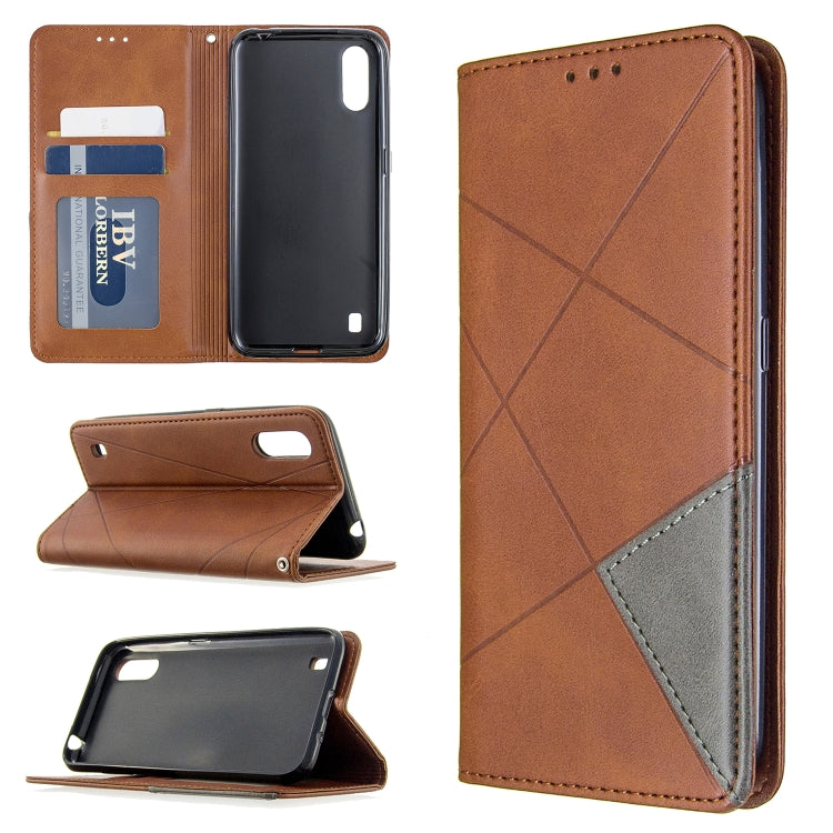 Rhombus Texture Horizontal Flip Magnetic Leather Case with Holder & Card Slots & Wallet, For Huawei P40, For Huawei P40 Pro, For Galaxy A01, For Galaxy A21, For Xiaomi Redmi K30