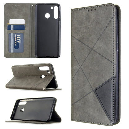 Rhombus Texture Horizontal Flip Magnetic Leather Case with Holder & Card Slots & Wallet, For Huawei P40, For Huawei P40 Pro, For Galaxy A01, For Galaxy A21, For Xiaomi Redmi K30
