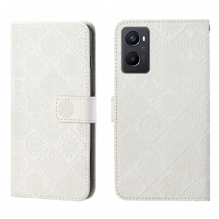 Ethnic Style Embossed Pattern Leather Phone Case, For OPPO A96 5G, For OPPO Find X5, For OPPO Find X5 Pro