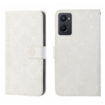 Ethnic Style Embossed Pattern Leather Phone Case, For OPPO A96 5G, For OPPO Find X5, For OPPO Find X5 Pro