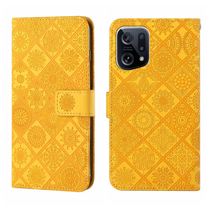 Ethnic Style Embossed Pattern Leather Phone Case, For OPPO A96 5G, For OPPO Find X5, For OPPO Find X5 Pro