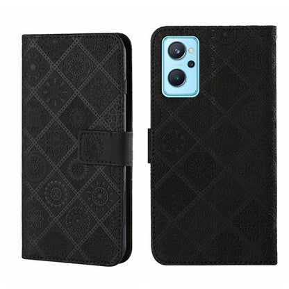 Ethnic Style Embossed Pattern Leather Phone Case, For OPPO Realme 9i, For OPPO Reno7, For Xiaomi Poco M4 Pro 5G