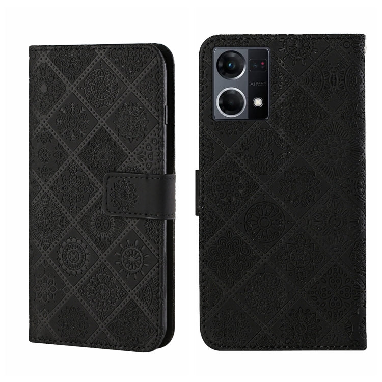 Ethnic Style Embossed Pattern Leather Phone Case, For OPPO Realme 9i, For OPPO Reno7, For Xiaomi Poco M4 Pro 5G