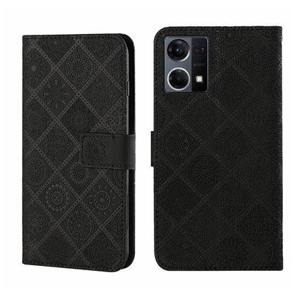 Ethnic Style Embossed Pattern Leather Phone Case, For OPPO Realme 9i, For OPPO Reno7, For Xiaomi Poco M4 Pro 5G