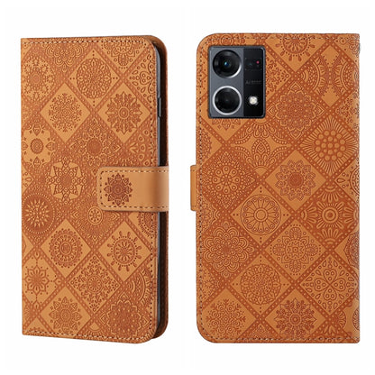 Ethnic Style Embossed Pattern Leather Phone Case, For OPPO Realme 9i, For OPPO Reno7, For Xiaomi Poco M4 Pro 5G