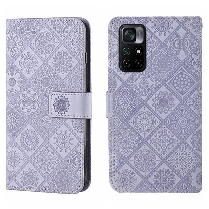 Ethnic Style Embossed Pattern Leather Phone Case, For OPPO Realme 9i, For OPPO Reno7, For Xiaomi Poco M4 Pro 5G