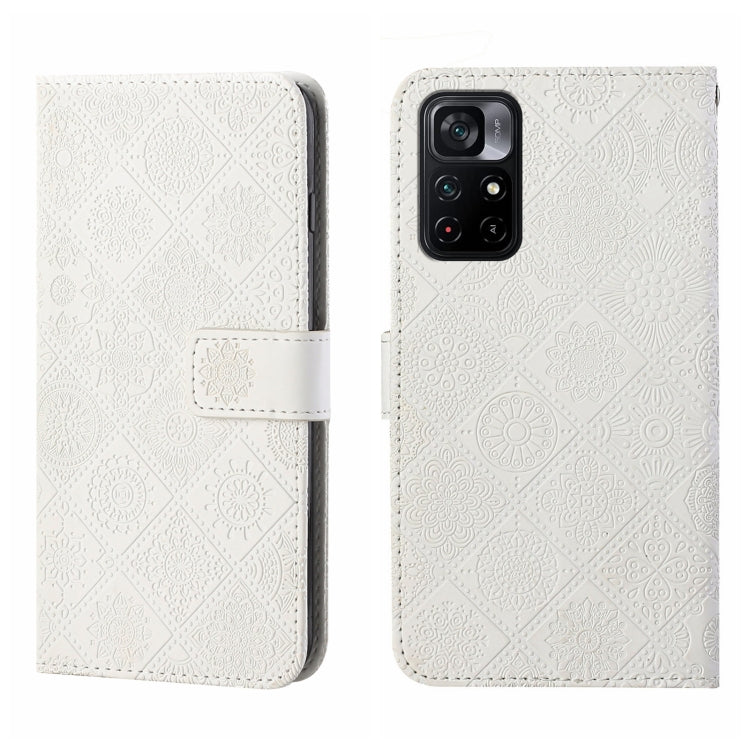Ethnic Style Embossed Pattern Leather Phone Case, For OPPO Realme 9i, For OPPO Reno7, For Xiaomi Poco M4 Pro 5G