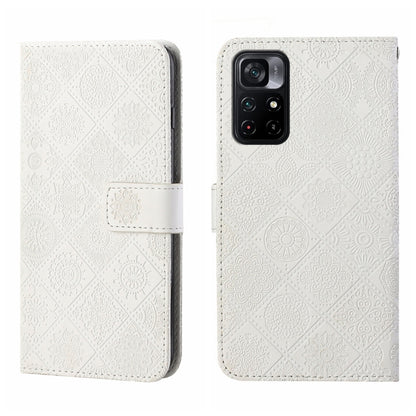 Ethnic Style Embossed Pattern Leather Phone Case, For OPPO Realme 9i, For OPPO Reno7, For Xiaomi Poco M4 Pro 5G