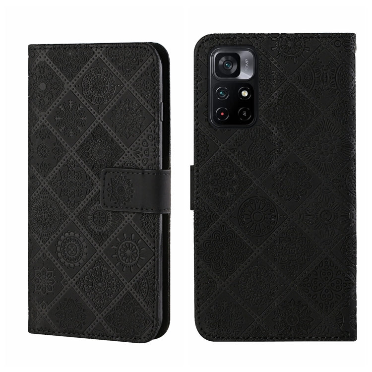 Ethnic Style Embossed Pattern Leather Phone Case, For OPPO Realme 9i, For OPPO Reno7, For Xiaomi Poco M4 Pro 5G