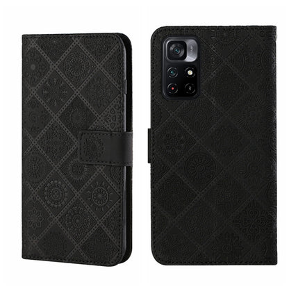 Ethnic Style Embossed Pattern Leather Phone Case, For OPPO Realme 9i, For OPPO Reno7, For Xiaomi Poco M4 Pro 5G