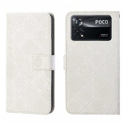 Ethnic Style Embossed Pattern Leather Phone Case, For Xiaomi Poco X4 Pro 5G, For Xiaomi 12 Lite