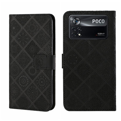 Ethnic Style Embossed Pattern Leather Phone Case, For Xiaomi Poco X4 Pro 5G, For Xiaomi 12 Lite