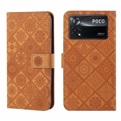 Ethnic Style Embossed Pattern Leather Phone Case, For Xiaomi Poco X4 Pro 5G, For Xiaomi 12 Lite