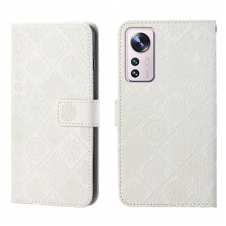 Ethnic Style Embossed Pattern Leather Phone Case, For Xiaomi Poco X4 Pro 5G, For Xiaomi 12 Lite