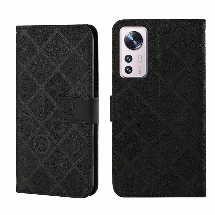 Ethnic Style Embossed Pattern Leather Phone Case, For Xiaomi Poco X4 Pro 5G, For Xiaomi 12 Lite