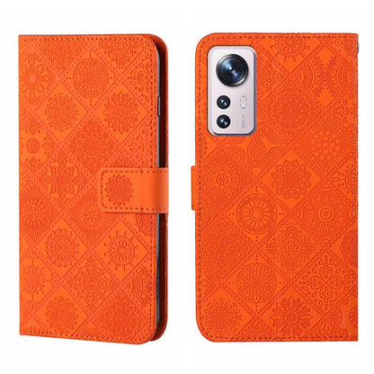 Ethnic Style Embossed Pattern Leather Phone Case, For Xiaomi Poco X4 Pro 5G, For Xiaomi 12 Lite