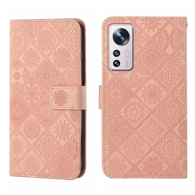 Ethnic Style Embossed Pattern Leather Phone Case, For Xiaomi Poco X4 Pro 5G, For Xiaomi 12 Lite