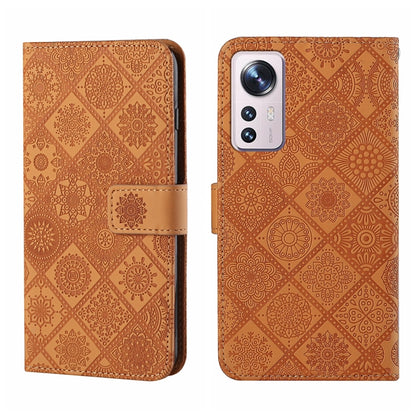 Ethnic Style Embossed Pattern Leather Phone Case, For Xiaomi Poco X4 Pro 5G, For Xiaomi 12 Lite
