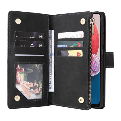 Multifunctional Frosted Zipper Wallet Leather Phone Case, For Samsung Galaxy A13 4G, For Samsung Galaxy A23, For OnePlus 9 Pro, For OnePlus 9, For Google Pixel 6 Pro