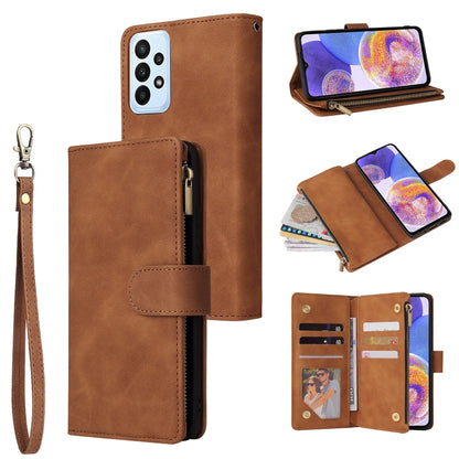 Multifunctional Frosted Zipper Wallet Leather Phone Case, For Samsung Galaxy A13 4G, For Samsung Galaxy A23, For OnePlus 9 Pro, For OnePlus 9, For Google Pixel 6 Pro