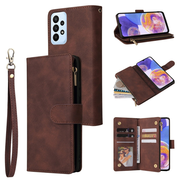 Multifunctional Frosted Zipper Wallet Leather Phone Case, For Samsung Galaxy A13 4G, For Samsung Galaxy A23, For OnePlus 9 Pro, For OnePlus 9, For Google Pixel 6 Pro