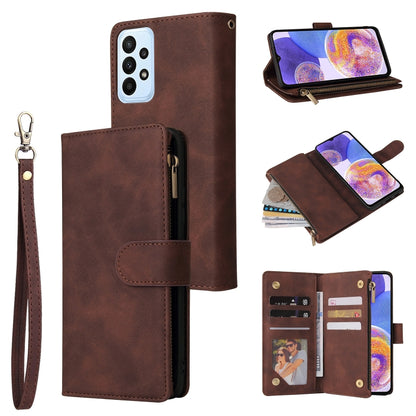 Multifunctional Frosted Zipper Wallet Leather Phone Case, For Samsung Galaxy A13 4G, For Samsung Galaxy A23, For OnePlus 9 Pro, For OnePlus 9, For Google Pixel 6 Pro