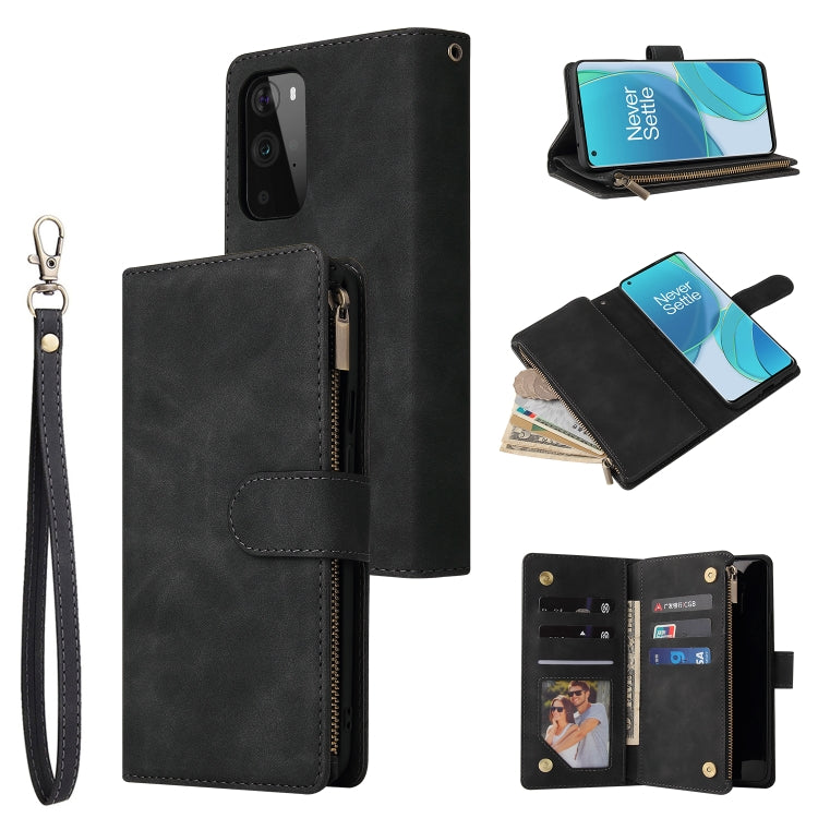 Multifunctional Frosted Zipper Wallet Leather Phone Case, For Samsung Galaxy A13 4G, For Samsung Galaxy A23, For OnePlus 9 Pro, For OnePlus 9, For Google Pixel 6 Pro