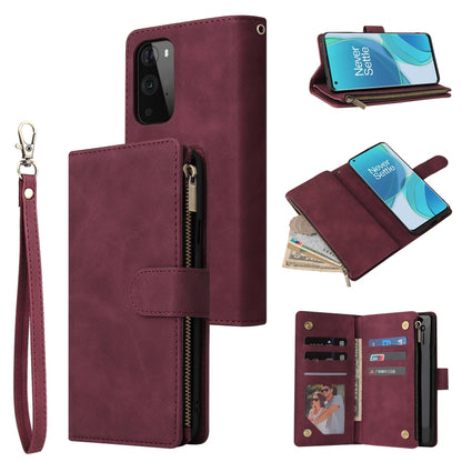 Multifunctional Frosted Zipper Wallet Leather Phone Case, For Samsung Galaxy A13 4G, For Samsung Galaxy A23, For OnePlus 9 Pro, For OnePlus 9, For Google Pixel 6 Pro