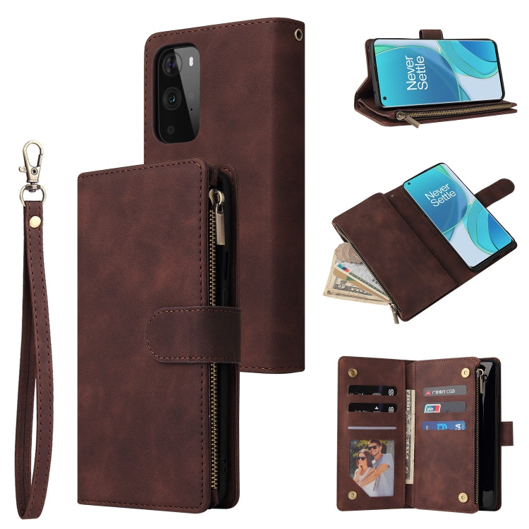Multifunctional Frosted Zipper Wallet Leather Phone Case, For Samsung Galaxy A13 4G, For Samsung Galaxy A23, For OnePlus 9 Pro, For OnePlus 9, For Google Pixel 6 Pro