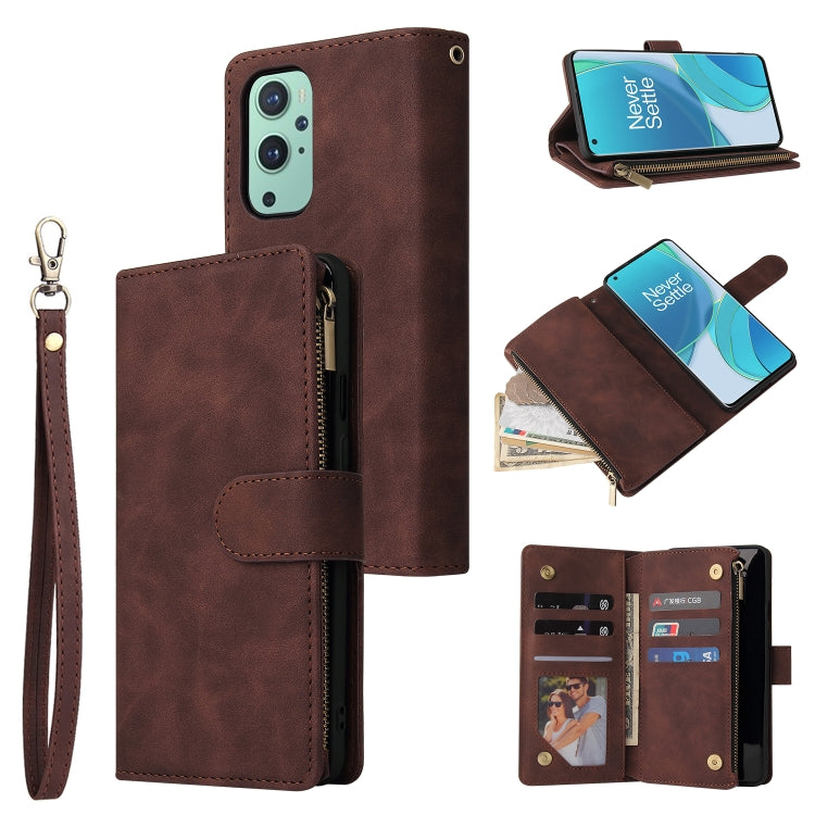 Multifunctional Frosted Zipper Wallet Leather Phone Case, For Samsung Galaxy A13 4G, For Samsung Galaxy A23, For OnePlus 9 Pro, For OnePlus 9, For Google Pixel 6 Pro