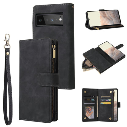 Multifunctional Frosted Zipper Wallet Leather Phone Case, For Samsung Galaxy A13 4G, For Samsung Galaxy A23, For OnePlus 9 Pro, For OnePlus 9, For Google Pixel 6 Pro