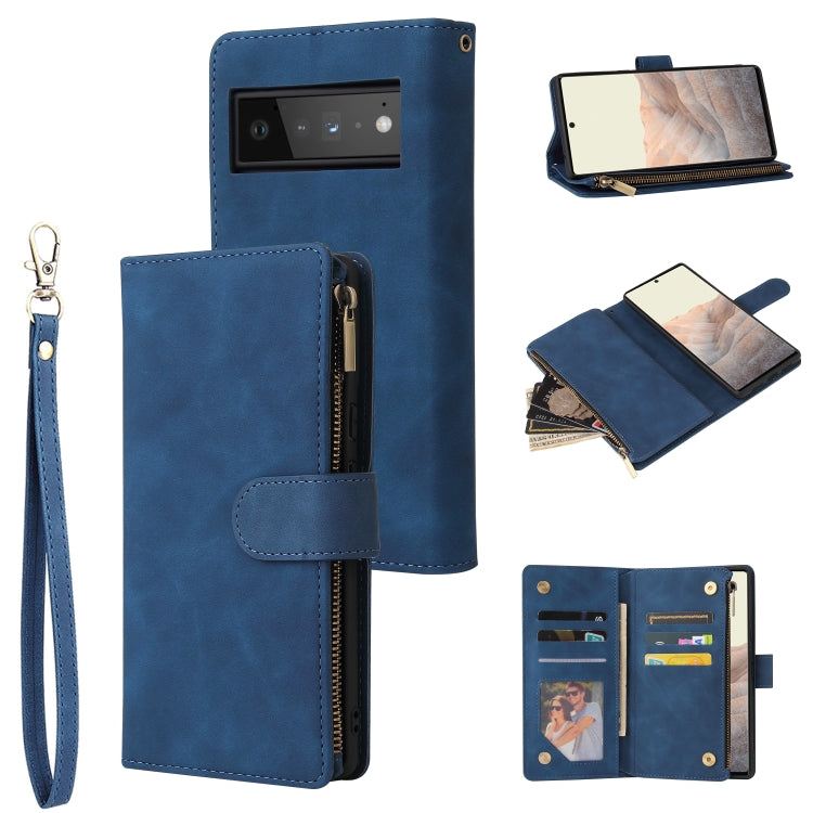 Multifunctional Frosted Zipper Wallet Leather Phone Case, For Samsung Galaxy A13 4G, For Samsung Galaxy A23, For OnePlus 9 Pro, For OnePlus 9, For Google Pixel 6 Pro