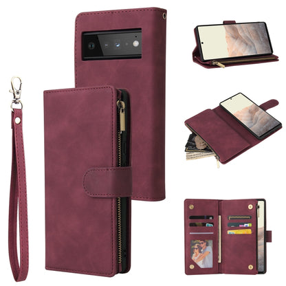 Multifunctional Frosted Zipper Wallet Leather Phone Case, For Samsung Galaxy A13 4G, For Samsung Galaxy A23, For OnePlus 9 Pro, For OnePlus 9, For Google Pixel 6 Pro