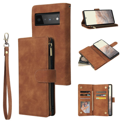 Multifunctional Frosted Zipper Wallet Leather Phone Case, For Samsung Galaxy A13 4G, For Samsung Galaxy A23, For OnePlus 9 Pro, For OnePlus 9, For Google Pixel 6 Pro