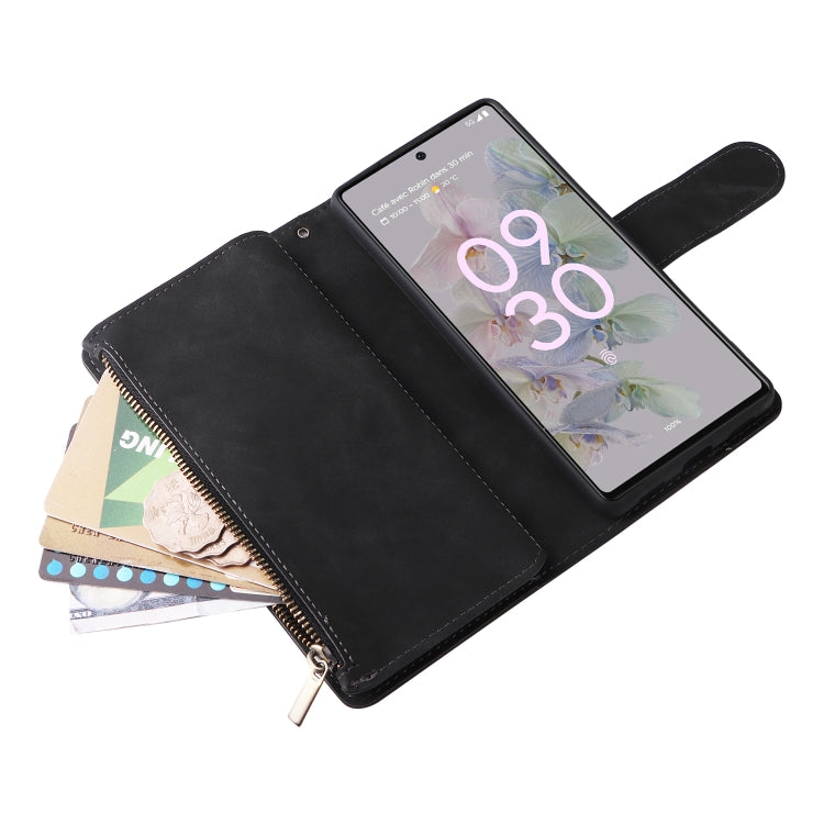 Multifunctional Frosted Zipper Wallet Leather Phone Case, For Google Pixel 6a, For Google Pixel 7 5G, For Google Pixel 7 Pro 5G, For Xiaomi Redmi Note 11 Pro International