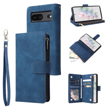 Multifunctional Frosted Zipper Wallet Leather Phone Case, For Google Pixel 6a, For Google Pixel 7 5G, For Google Pixel 7 Pro 5G, For Xiaomi Redmi Note 11 Pro International