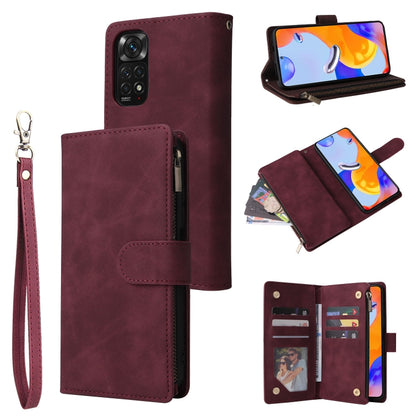 Multifunctional Frosted Zipper Wallet Leather Phone Case, For Google Pixel 6a, For Google Pixel 7 5G, For Google Pixel 7 Pro 5G, For Xiaomi Redmi Note 11 Pro International
