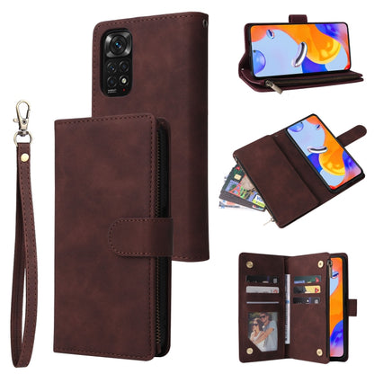 Multifunctional Frosted Zipper Wallet Leather Phone Case, For Google Pixel 6a, For Google Pixel 7 5G, For Google Pixel 7 Pro 5G, For Xiaomi Redmi Note 11 Pro International